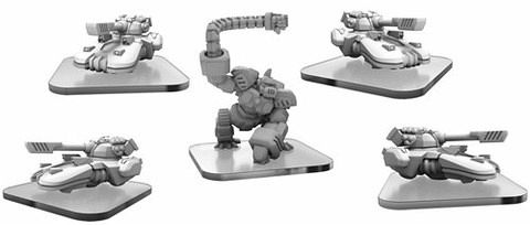 U-Tanks and AAApebot  Monsterpocalypse Uber Corp International Unit (metal)