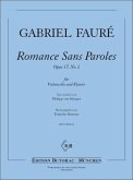 Romance sans paroles op.17,2 für Violoncello und Klavier