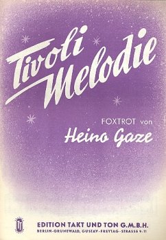 Cover Tivoli Melodie: für Klavier