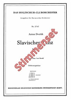 Dvorák, Antonin Slavischer Tanz Nr. 8 Akkordeonorchester Stimmenset