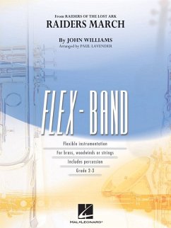 John Williams, Raiders March 5-Part Flexible Band and Opt. Strings Partitur + Stimmen