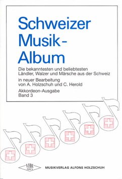 Cover Schweizer Musikalbum Akkordeon solo Band 3 4 Stimmen