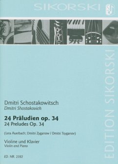 Cover 24 Präludien op.34 für Violine und Klavier