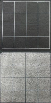 MegamatŽ 1 Reversible Black-Grey Squares (34˝ x 48 Playing Surface)