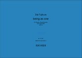 Dai Fujikura, Being as one Soprano, Bass Clarinet and Violoncello Stimmen-Set