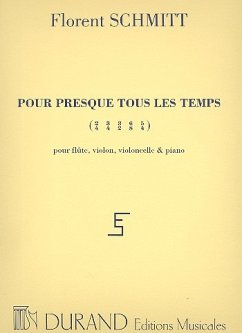 Pour presque tous les Temps op.134 pour flute, violon, violoncelle et piano, parties