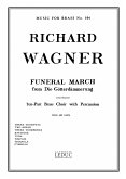 Funeral March from Die Götterdämmerung for 10-part brass choir with percussion