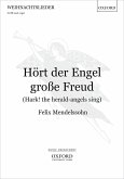 Hört der Engel große Freud for mixed chorus and organ (d/en) score