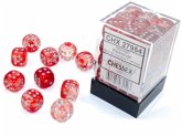 Nebula TM 12mm d6 Red/silver Luminary Dice Block? (36 dice)