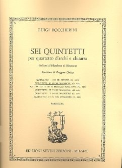 Quintet Es-Dur Nr.2 G446 für Gitarre und Streichquartett Partitur