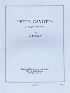 Cover Petite gavotte pour saxophone alto et piano