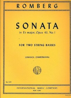 Sonata op.3,1 for 2 string basses Sonata op.3,1 for 2 string basses