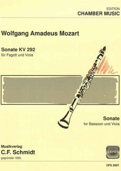 Cover Sonate KV292 für Fagott und Viola Stimmen