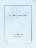 6 Pičces d'audition vol.2 pour 3 saxophones partition et parties