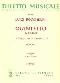 Quintett Es-Dur op.62,2 für 2 Violinen, 2 Violen und Violoncello Stimmen