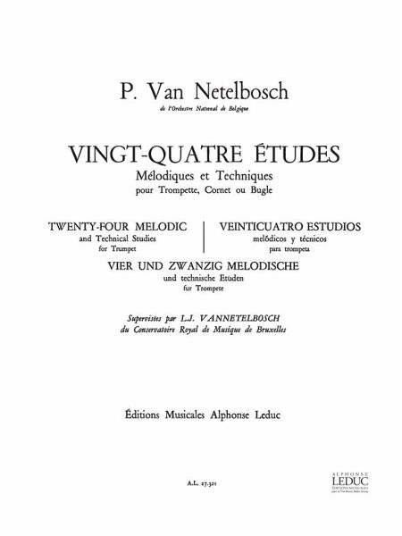 24 études melodiques et techniques pour trompette, cornet ou bugle