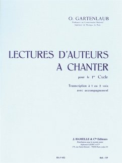 Cover GARTENLAUB LECTURES D'AUTEURS A CHANTER CYCLE 1 (1 OU 2 VOIX) AVEC ACCOMPAGNEMENT