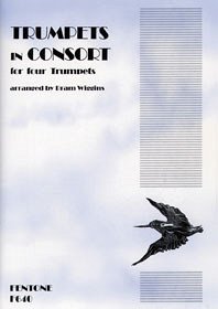 Cover Trumpets in Consort for 4 trumpets score and parts