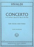 Concerto A minor op.3,6 for violin and piano