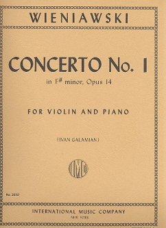 Cover Concerto f minor op.14 no.1 for violin and piano
