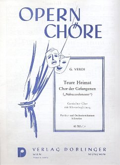 Teure Heimat aus Nabucco für gem Chor und Klavier Klavierpartitur (dt)