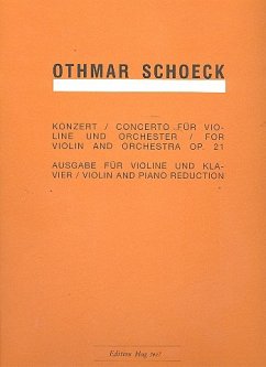 Cover Konzert B-Dur op.21 für Violine und Klavier