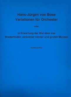 Variationen für Orchester Studienpartitur Cover Variationen für Orchester Studienpartitur