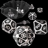 ENHANCE Tabletop Collectors Edition 7pc Metal RPG Dice Set Black
