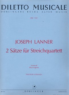 2 SAETZE FUER STREICHQUARTETT PARTITUR+STIMMEN ANGERER, PAUL, ED.