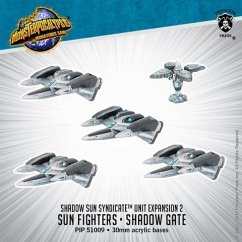 Monsterpocalypse  Sun Fighter and Shadow Gate: Shadow Sun Syndicate Unit (metal/resin)