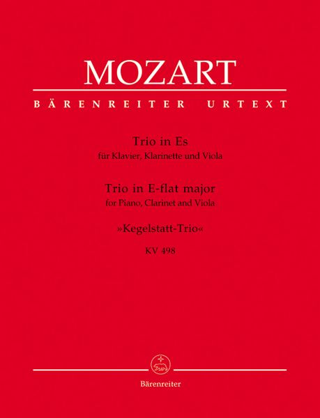 Trio Es-Dur KV498 für Klarinette, Viola und Klavier Stimmen
