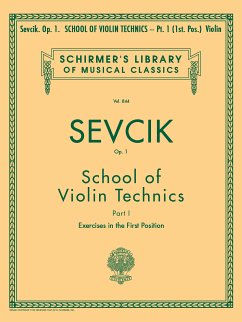 Cover School of Violin Technics, Op. 1 - Book 1