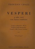 Vesperi a 8 voci con bc partitura (1675) Bussi, F., rev.