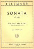 Sonata F major for flute and piano (vc ad lib.)