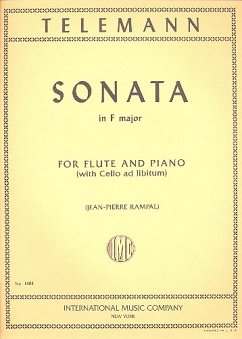 Sonata F major for flute and piano (vc ad lib.)