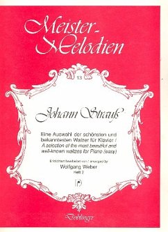 Cover Meister-Melodien Band 13: Johann Strauss Walzerauswahl für Klavier