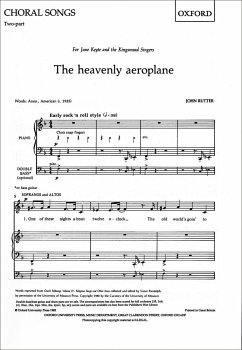 The heavenly Aeroplane for female chorus and piano (bass ad lib), score