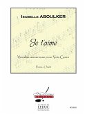 ABOULKER JE T'AIME CHANT (VOIX GRAVE) ET PIANO