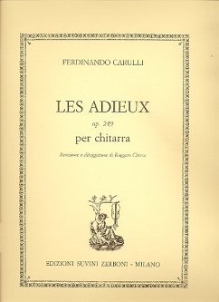 Cover Les adieux op.249 für Gitarre