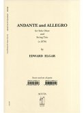 Andante und Allegro für Oboe, Violine, Viola und Violoncello Partitur und Stimmen