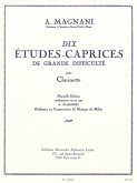 10 Etudes-Caprices de grande difficulté pour clarinette