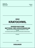 DOBL46092CHP Passion nach dem Matthäus- und Lukas-Evangelium op.170 für 2 Sprecher, Bass, gem Chor, Streichquartett und Streichorchester Chorpartitur