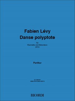 Fabien Lévy, Danse polyptote Clarinet and Accordion Partitur-Set