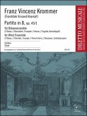 Partita B-Dur op.45,1 für 2 Oboen, 2 Klarinetten, Trompete, 2 Hörner, 2 Fagotte, Kontrafg. Partitur