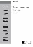 20 succčs et 10 monologues pour chant et piano