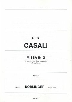 Missa G-Dur für gem Chor a cappella Partitur (la)