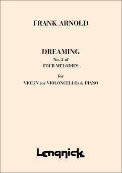 Cover Frank Arnold Four Melodies #2 - Dreaming Vln Vc Pn Violin, Violoncello and Piano