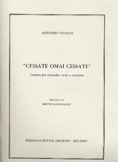 Cover Cessate omai cessate per contralto, archi e cembalo