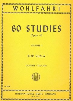 Cover 60 Studies op.45 vol.1 (nos. 1-30) for viola
