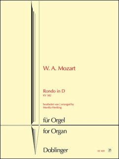 Cover Rondo D-Dur KV382 für Orgel